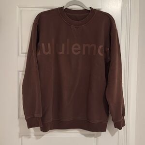 Lululemon All Yours Crew *Graphic Brown Earth